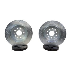 Jeep Wrangler Brake Rotors (2) - Rear - Baer Brakes - Claw Performance Rear SZ, Slot/Zinc Only - `18-`26